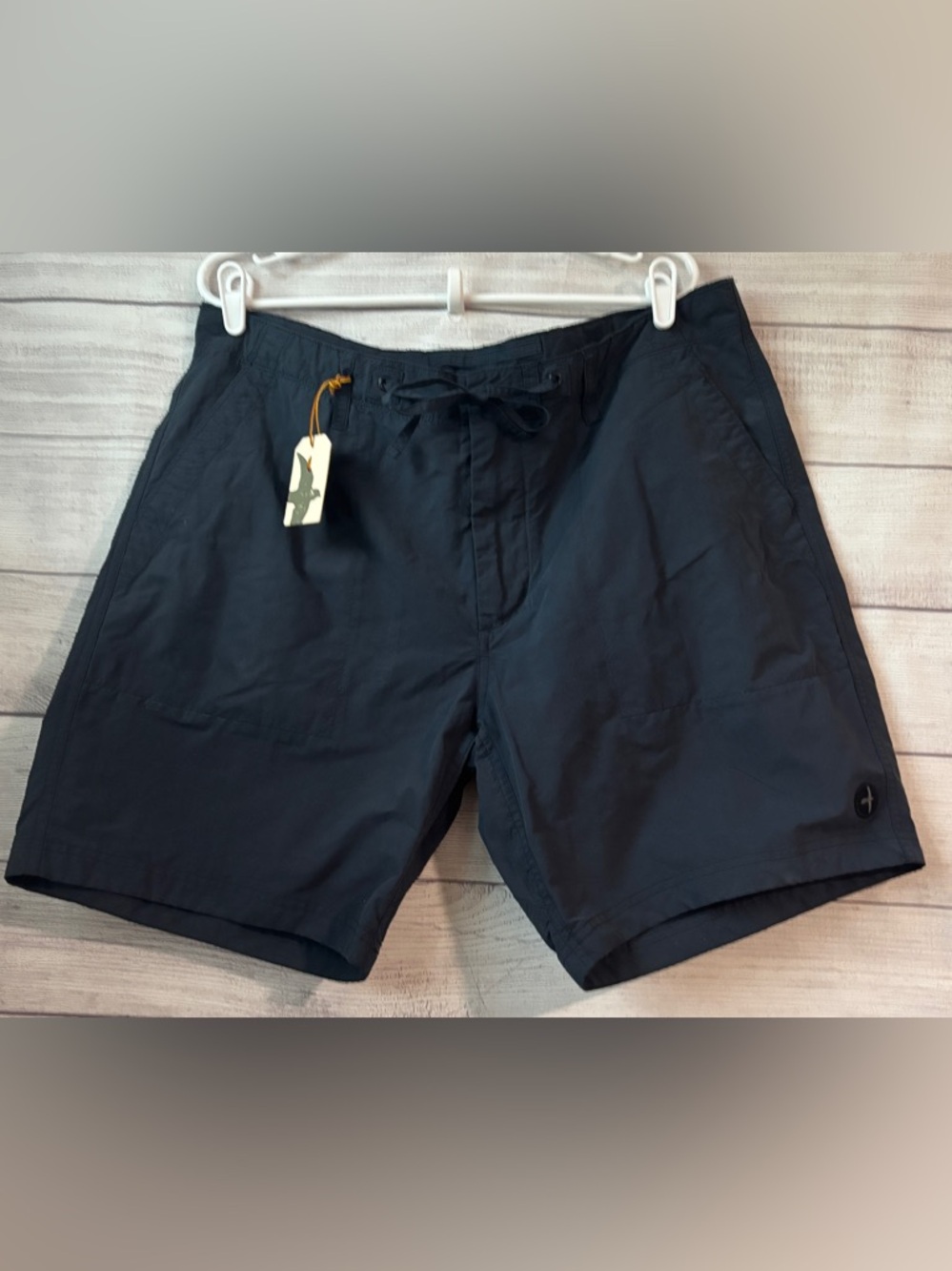Relwen men’s Chino shorts, Navy, size 38